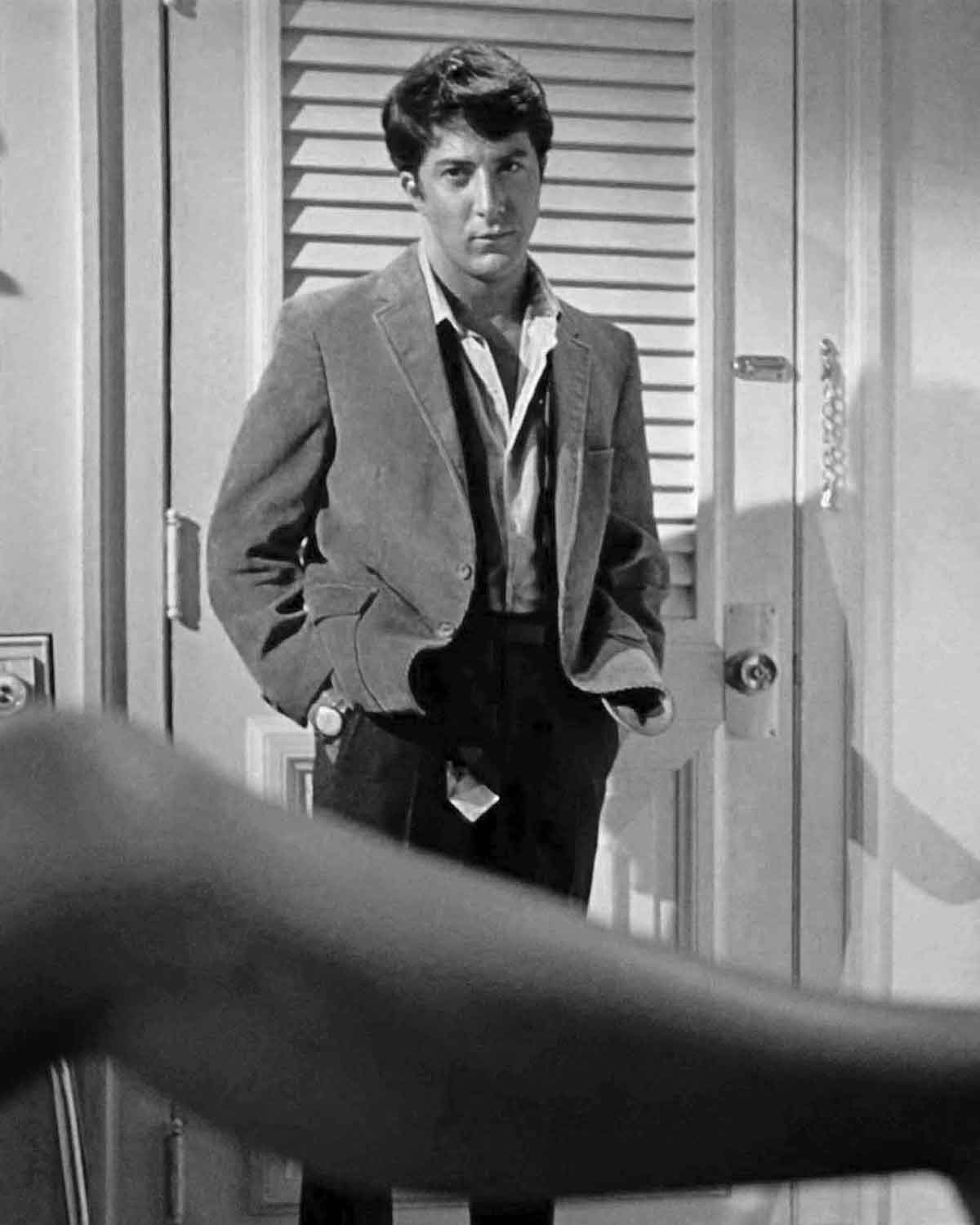 a man wearing a corduroy jacket