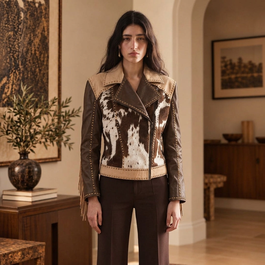 Western Cowhide Jacket