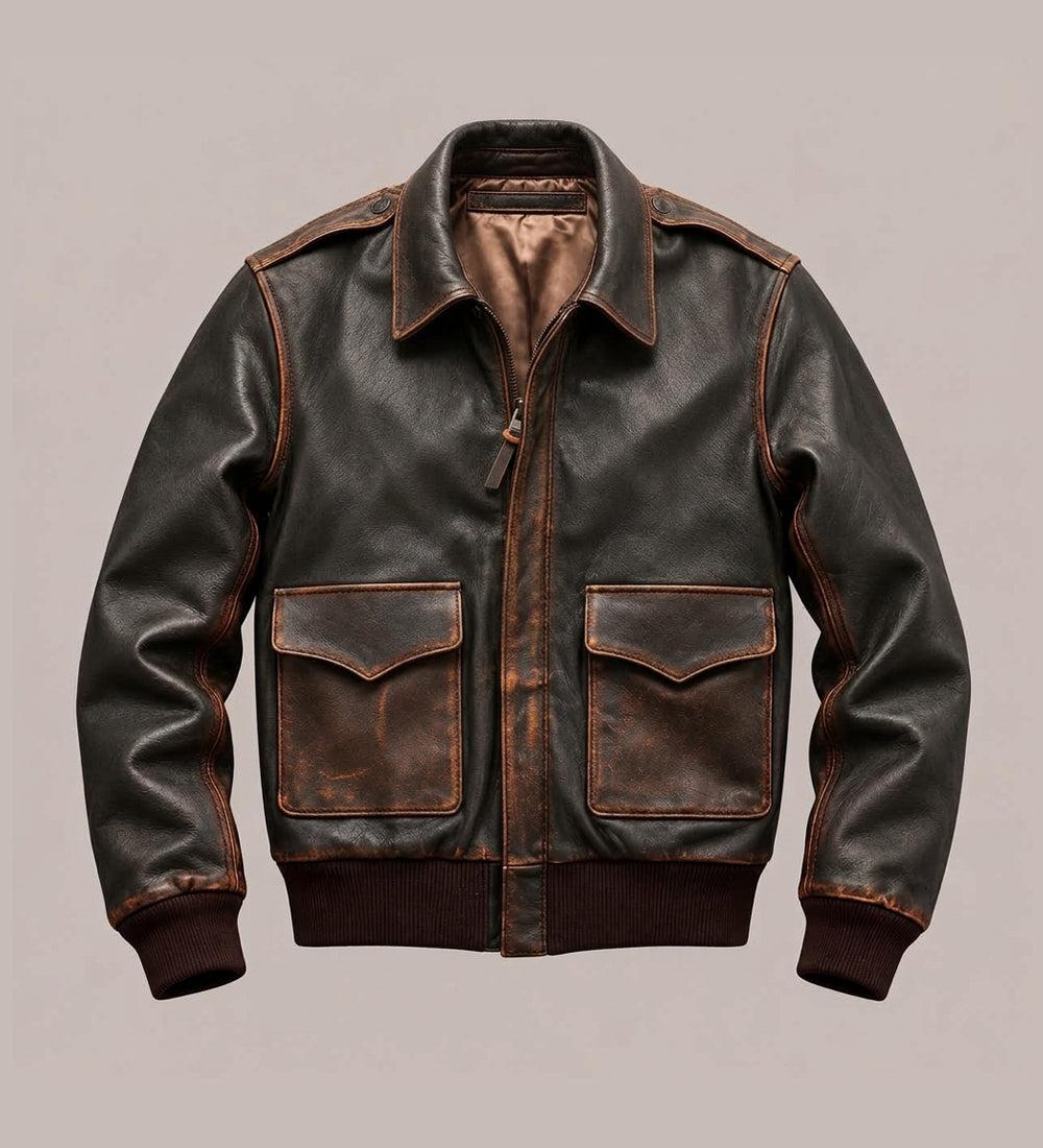 Two Tone Bomber Jacket for Men
