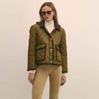 Cropped Quilted Jacket for Women