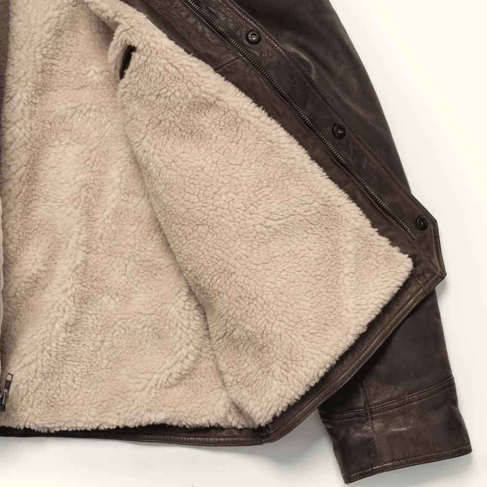 Vintage Fur Jacket in Sheepskin Leather